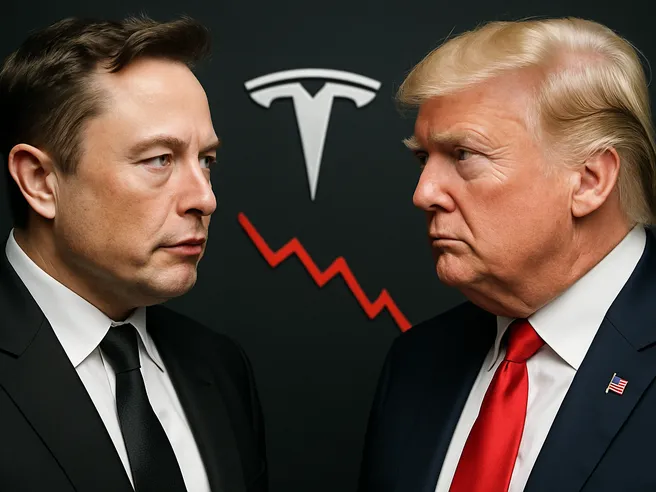 Tesla crolla in Borsa: cosa c’entrano Musk e Trump?