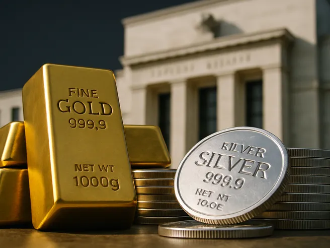 Prezzi di oro e argento ai massimi: la Federal Reserve influenza i mercati