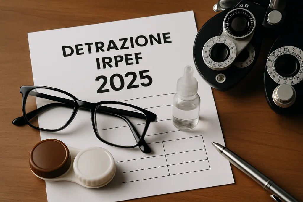 Occhiali, lenti a contatto e visite oculistiche: quanto si recupera nel modello 730