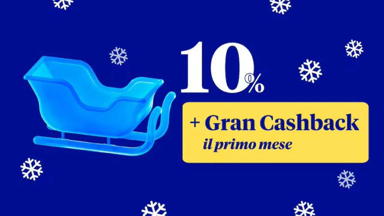 Da BBVA c’è il Gran Cashback 10%: fino a 50 euro di rimborso sugli acquisti