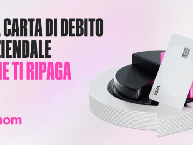 Finom è il conto con la carta di debito aziendale che ti ripaga