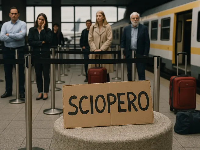 Caos trasporti il 13 ottobre: stop aerei e treni tra Roma e Napoli