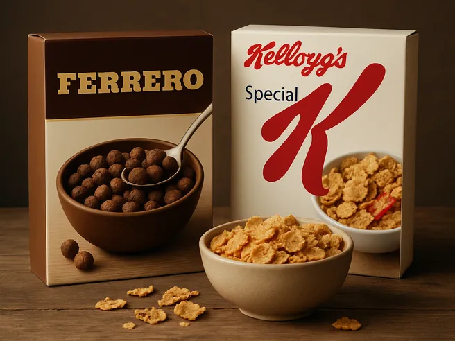 Ferrero tratta l’acquisto di WK Kellogg: operazione da 3 miliardi di dollari