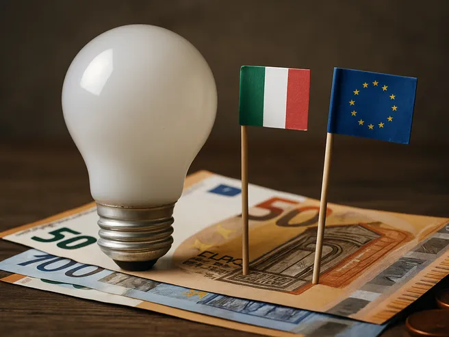 Energia elettrica: le famiglie italiane pagano il 23% in più della media UE