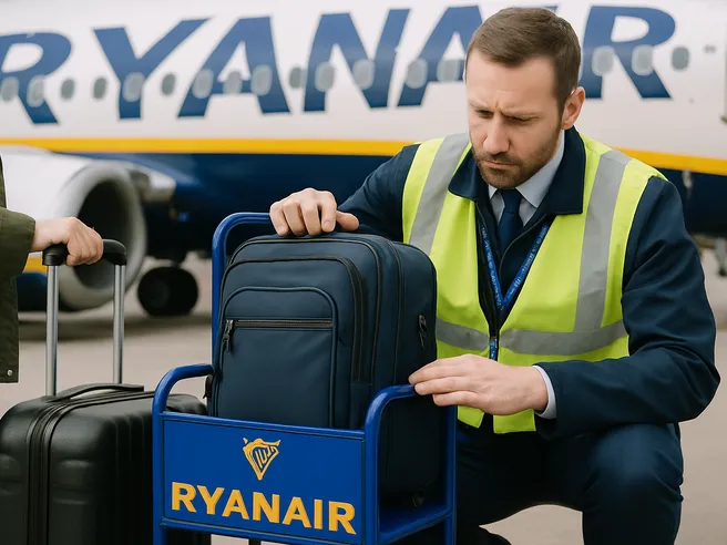Ryanair, controlli più severi sulle misure del bagaglio a mano: ecco da quando