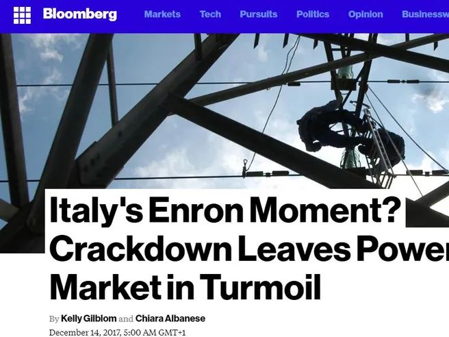 Energia, l’Italia sta vivendo il suo momento Enron? Innowatio e Gala KO, ed è alert su nuove bancarotte