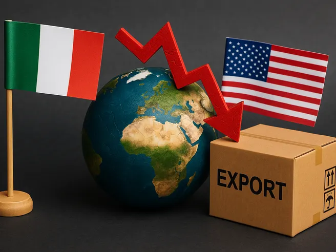 Commercio estero in crisi: l’export frena, pesano i dazi USA