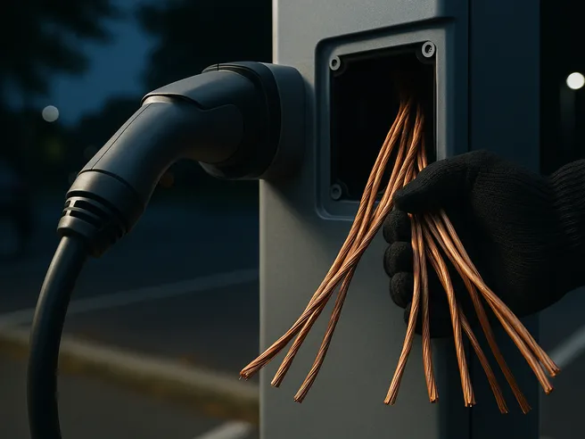 Furti di rame in aumento: colonnine elettriche nel mirino dei ladri